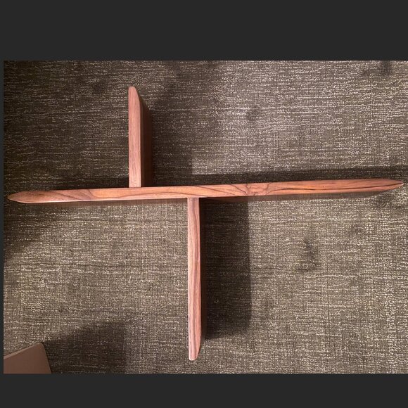 Ash Wood MidCentury Modern Wall Shelf - Picture 3 of 3